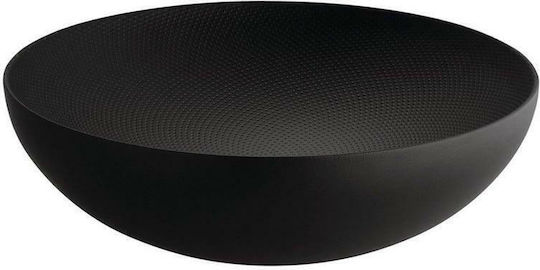 Alessi Φρουτιέρα Μεταλλική Μαύρη 25x25x7.3εκ.