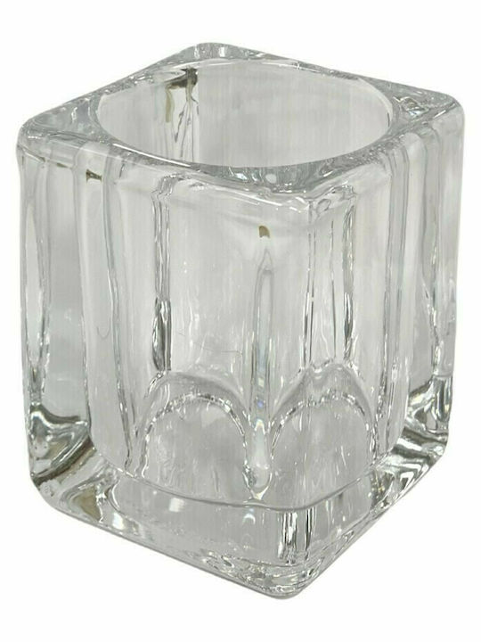 Bolsius Kerzenhalter Glas Transparent 6.4x6.4x8.9cm 1Stück