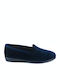 Geschlossene Damen Hausschuhe Marineblau