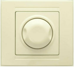 Redled Recessed LED Complete Dimmer Switch Rotary 155W Beige 01