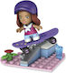 Mega Bloks Τουβλάκια Barbie Αθλήτρια Skateboard για 4+ Ετών 25τμχ