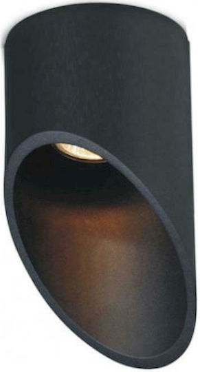 Geyer Single Spot with Socket GU10 in Black Color