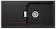 Schock Cristalite Manhattan 110-30100-1401 Drop-In Spüle aus Verbundgranulat B100xT50cm Nero