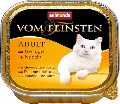 Animonda Adult Nasses Katzenfutter für Katze in Tablett mit Geflügel 100gr