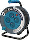 Orno Extension Reel Cord 3 x 1mm²/15m Turquoise