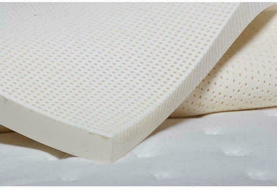 Idilka Double Latex Mattress Topper Latex with Aloe Vera & Removable Cover 150x200x4cm