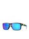 Oakley Holbrook Sonnenbrillen mit Schwarz Rahmen und Blau Linse OO9102-V5