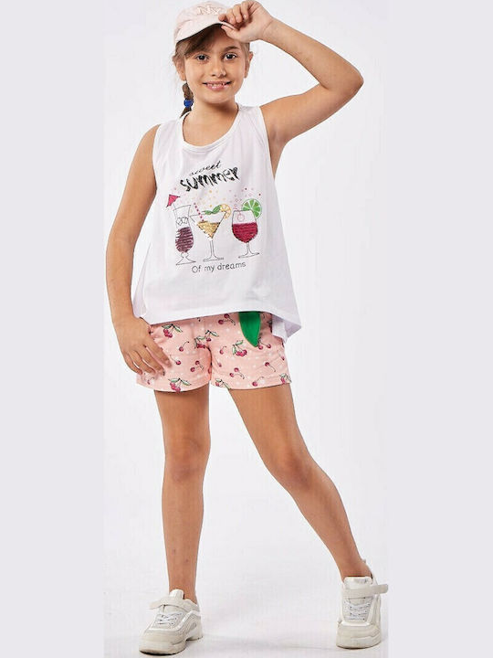 Evita Kids Clothing Set with Ecru Shorts 2 Pieces