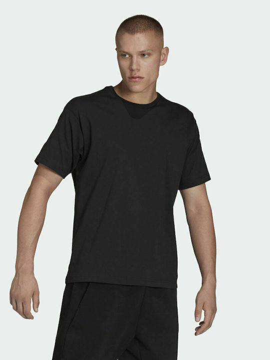 Adidas Unisex Ανδρικό T-shirt Μαύρο Μονόχρωμο