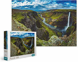 Haiffoss Waterfall Ισλανδία Puzzle 2D 500 Stücke