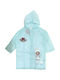 Waterproof Kids' Casual Jacket Long with Hood Light Blue
