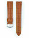 Hirsch Duke Alligator Δερμάτινο Λουράκι Καφέ 18mm