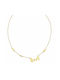 Excite-Fashion Necklace Family from Gold Plated Silver with Zircon