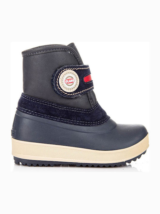 Kinder-Schneestiefel mit Klettverschluss Blau