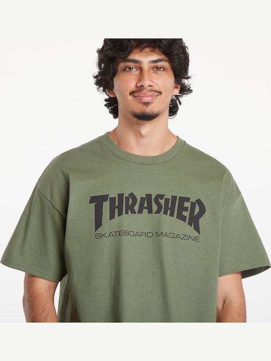 Thrasher Skate Mag T-shirt Green Army