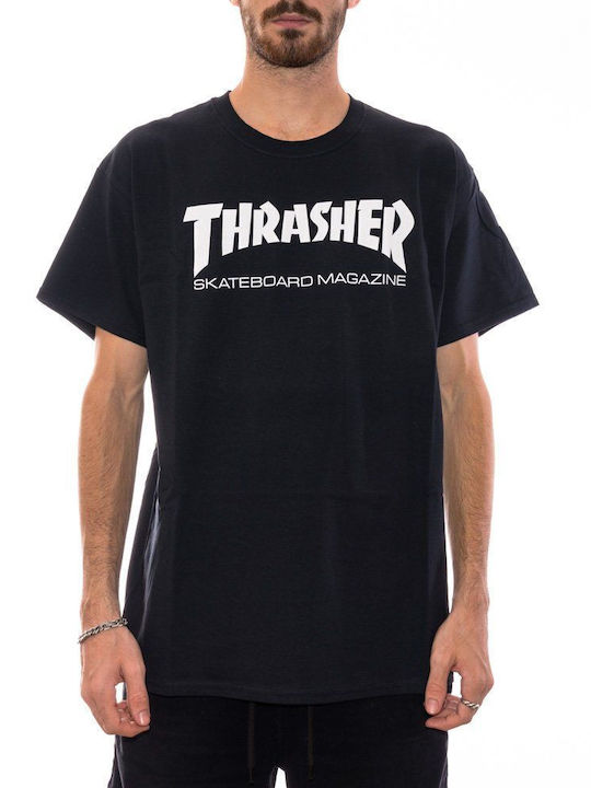 Thrasher Skate Mag Ανδρικό T-shirt Μαύρο με Στάμπα