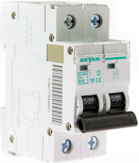 Geyer 2-Poles Automatic Circuit Breaker 32A EA132BN