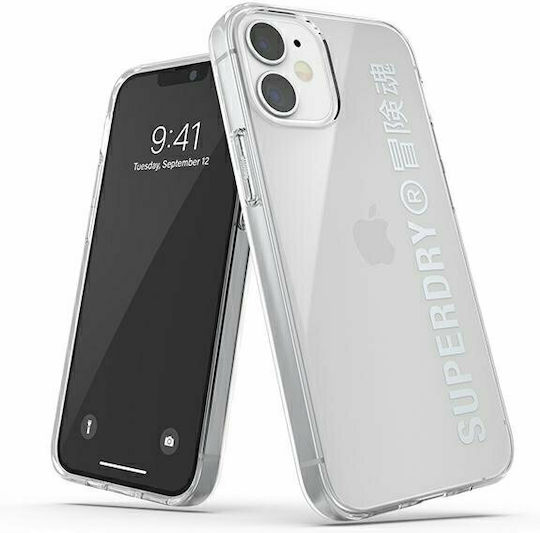 Superdry Snap Задна корица Силикон Сребрист (iPhone 12 mini)