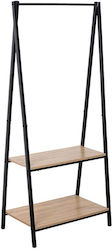 Liberta Crochet Garment Rack Floor Standing Metallic Black 64x40x150cm Liberta Crochet Garment Rack Floor Standing Metallic Black 64x40x150cm