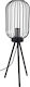 Vintage Floor Lamp H102xW24cm. with Socket for Bulb E27 Black