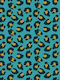 Wallpaper Flora Vinyl Turquoise L1005xW53cm Washable