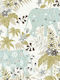 Tapete Flora Vinyl Khaki L1005xB53cm Waschbar