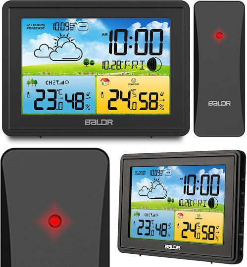 Baldr BD-908 Wireless Digital Weather Station Tabletop Black