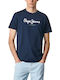 Pepe Jeans Herren T-Shirt Kurzarm BLUE