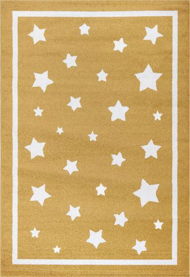 Ezzo A173AX6 Παιδικό Χαλί Αστέρια Yellow 160x230cm Πάχους 11mm