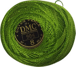 DMC Ață Broderie Cotton Perle No8 Bumbac VERDE 87m