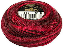 DMC Конец Бродерия Cotton Perle No8 Памучна Чер...