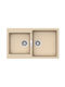 Schock Cristalite Element 110-31290-1521 Drop-In Spüle Rechts aus Verbundgranulat B86xT50cm Moonstone