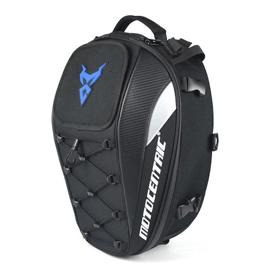 MC-0102 Tank Bag Μοτοσυκλέτας με Ιμάντες Μαύρο/Μπλε 25lt