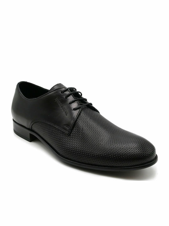 Robinson Δερμάτινα Ανδρικά Casual Παπούτσια Μαύρα