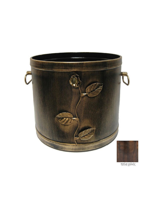 Gtmed 603 Metalic Coș Depozitare lemne 38x38x33cm Cupru