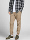 Jack & Jones Trousers Elastic in Loose Fit Brown