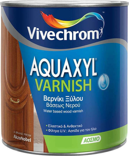Vivechrom Aquaxyl Varnish Βερνίκι Εμποτισμού Νερού 713 Λευκό Σατινέ 750ml