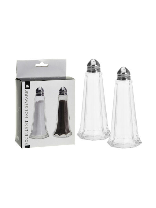 Salt and Pepper Set Glass 2pcs