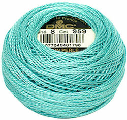 DMC Cotton Perle No8 Βαμβακερή Sea Green Medium DMC Cotton Perle No8 Βαμβακερή Sea Green Medium
