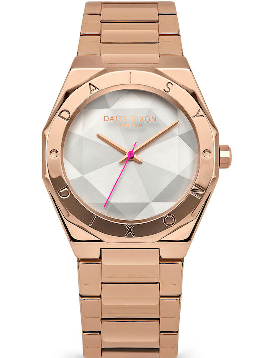 Daisy Dixon Alessandra Γυναικείο Ρολόι 36mm Μπαταρίας με Ροζ Χρυσό Μεταλλικό Μπρασελέ