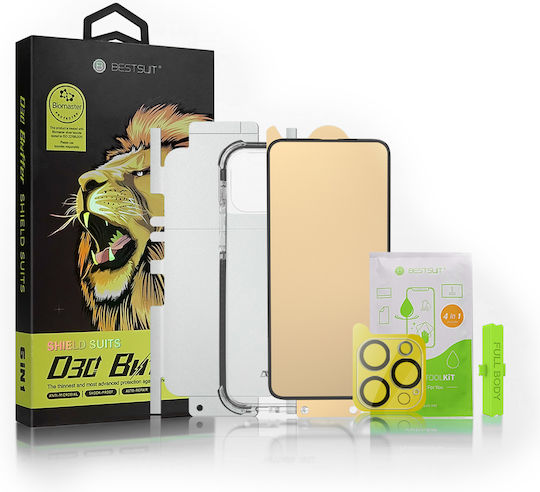 Bestsuit 6in1 Set Housing Protector Film & Camera Lens Tempered Glass & Applicator & Back Cover Σιλικόνης 0.3mm Διάφανο (iPhone 11)
