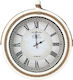 HomeMarkt Wall Clock Metallic White Ø50cm