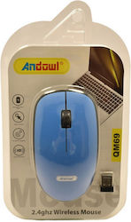 Andowl QM69 Wireless Mouse Blue