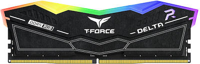 TeamGroup Delta RGB 32GB DDR5 RAM mit 2 Modulen (2x16GB) und Geschwindigkeit 6400 für Schreibtisch