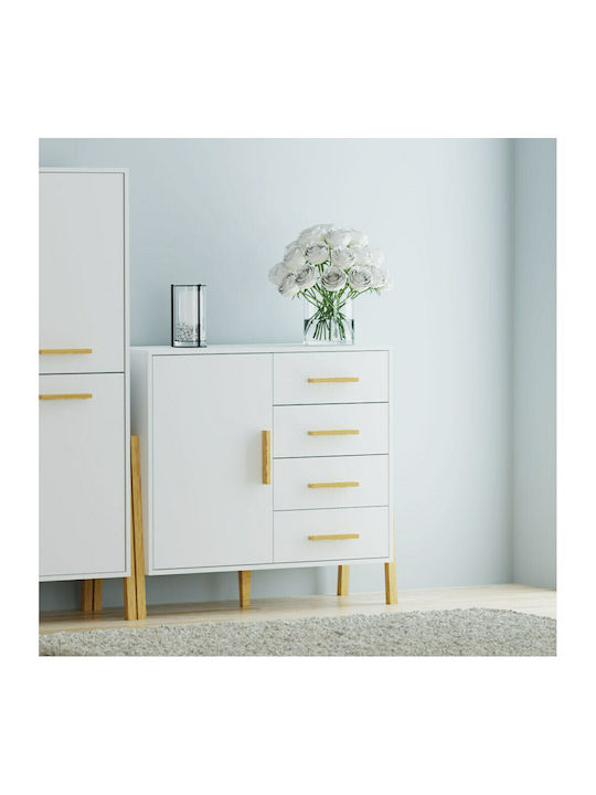 Sideboard Belle Holz mit Schubladen Weiß 102,5x41x91cm