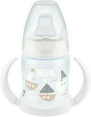 Nuk First Choice Ships Educational Sippy Cup Plastic with Handles White Ships for 6m+m+ 150ml