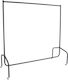 HomCom Τροχήλατη Κρεμάστρα Δαπέδου Μεταλλική σε Μαύρο Χρώμα 150x60x170cm