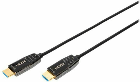 Digitus HDMI 2.1 Ultra High Speed 48Gbps 4K 120Hz HDR VRR Cable HDMI Male - HDMI Male 10m Black