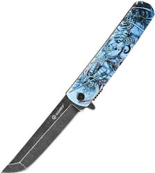 Ganzo Pocket Knife Blue with Blade made of Steel