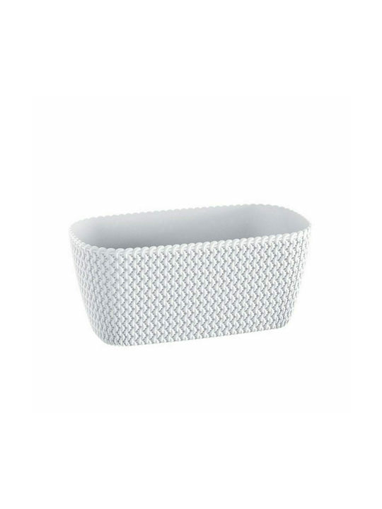 Marhome Splofy Planter Box 29.7x13.3cm in White Color 12-20-300-1 09-DSPC300-S449